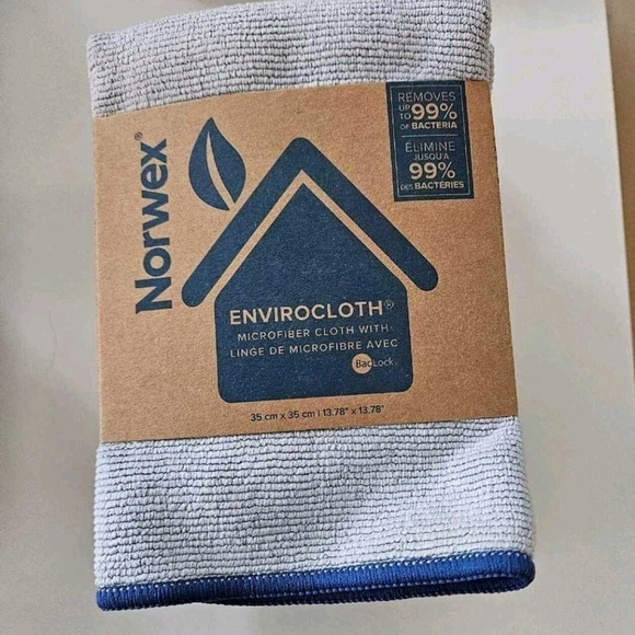 Norwex Microfiber Cloth - Light Gray and Dark Blue - Picture 1 of 1